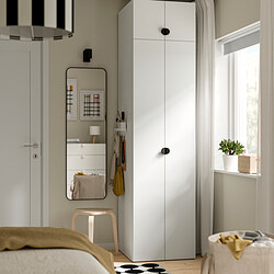 LASTARE - Wardrobe combination, white, 60x62x236 cm