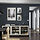 BESTÅ - kombinasi penyimpanan dengan pintu, hitam-cokelat Sindvik/Stubbarp/abu-abu muda-krem kaca bening, 180x42x74 cm | IKEA Indonesia - PE822153_S1