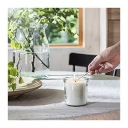 ADLAD - Lilin beraroma dalam gelas, Hutan Skandinavia/putih, 40 jam