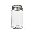 GULDFISK - Spice jar, clear glass/stainless steel, 6 cl