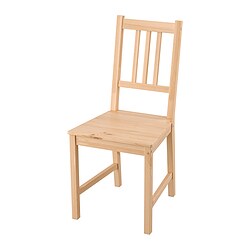 PINNTORP - Chair, light brown stained