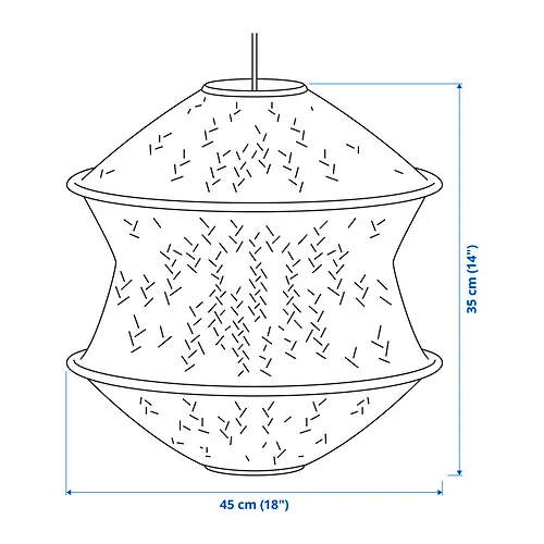 HEMMA/BLÅSTÅNG Measurement Illustration