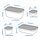 HAVSTOBIS - wadah makanan dg tutup, set isi 5, transparan/aneka warna | IKEA Indonesia - PE967205_S1