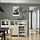 BESTÅ - storage combination with doors, white Lappviken/light grey-beige clear glass, 180x42x112 cm | IKEA Indonesia - PE822252_S1