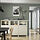 BESTÅ - storage combination with doors, white Lappviken/light grey-beige clear glass, 180x42x112 cm | IKEA Indonesia - PE822238_S1