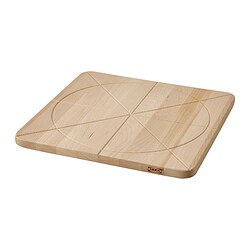 SÅPÖRTMAL - Chopping board, beech, 35x35 cm