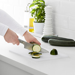 LEGITIM - Chopping board, white, 34x24 cm
