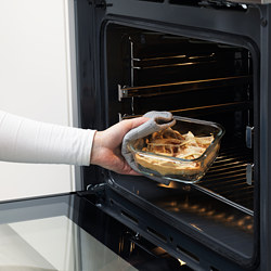 IKEA 365+ - Tempat makanan, segi empat/kaca, 600 ml