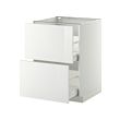 METOD - Kab dsr 2 bag dpn/2laci tinggi, putih Maximera/Ringhult putih, 60x60x80 cm