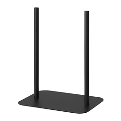 EILIF - Support for screen, black, 40x30 cm