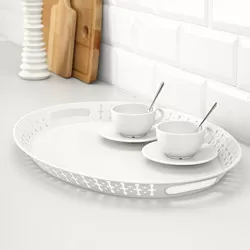 ROMANTISK - Baki, putih, 52x39 cm