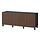 BESTÅ - storage combination with doors, black-brown Björköviken/Stubbarp/brown stained oak veneer, 180x42x74 cm | IKEA Indonesia - PE822456_S1