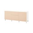 BESTÅ - Storage combination with drawers, white Björköviken/birch veneer, 180x42x74 cm