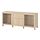 BESTÅ - storage combination with drawers, white stained oak effect Hanviken/Sindvik/Stubbarp white stained oak eff clear glass, 180x42x74 cm | IKEA Indonesia - PE822496_S1