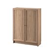 BILLY/OXBERG - Bookcase with doors, oak effect, 80x30x106 cm