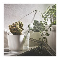 SOJABÖNA - Plant pot, white, 15 cm
