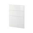 METOD - 3 fronts for dishwasher, Ringhult white, 60 cm