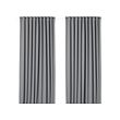 MAJGULL - Gorden anti tembus cahaya, 1 pasang, abu-abu/dengan pita pos, 145x250 cm