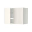 METOD - Wall cabinet with shelves/2 doors, white/Veddinge white, 80x37x60 cm