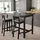 NORDVIKEN - kursi bar dengan sandaran, hitam, 75 cm | IKEA Indonesia - PE766707_S1