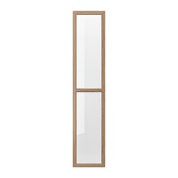 OXBERG - Pintu kaca, efek kayu oak, 40x192 cm