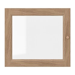 OXBERG - Pintu kaca, efek kayu oak, 40x35 cm