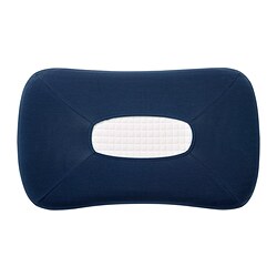 TÖCKENFLY - Sarung untuk bantal ergonomis, biru tua, 29x43 cm