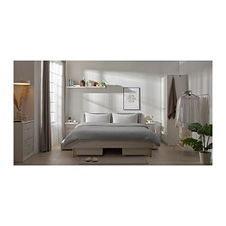 BRUKSVARA - Perabot kamar tidur, set isi 9, putih, 180x200 cm