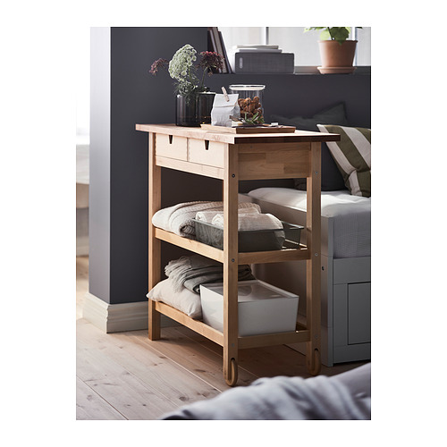 FÖRHÖJA kitchen trolley, birch, 100x43 cm | IKEA Indonesia