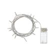 LEDFYR - LED lighting chain with 12 lights, indoor/battery-operated silver-colour