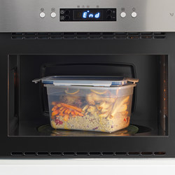 IKEA 365+ - Food container with lid, rectangular/plastic, 2.0 l