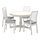 INGATORP/EKEDALEN - meja dan 4 kursi, putih putih/Orrsta abu-abu muda, 110/155 cm | IKEA Indonesia - PE864858_S1