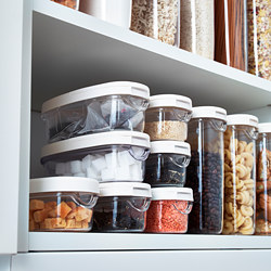 IKEA 365+ - Dry food jar with lid, transparent/white, 0.3 l