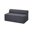 NYKIL - 2-seat sofa-bed, dark grey