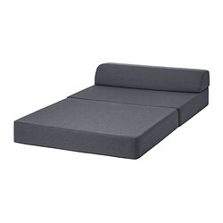 NYKIL - Sofa tempat tidur 2 dudukan, abu-abu tua