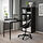 LAGKAPTEN/KALLAX - desk combination, black/black-brown, 77x179x147 cm | IKEA Indonesia - PE864999_S1