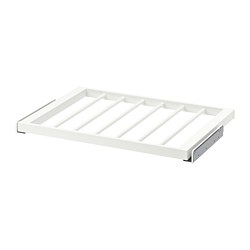 KOMPLEMENT - Pull-out trouser hanger, white, 75x58 cm