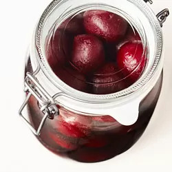 KORKEN - Stoples dengan penutup, kaca bening, 1 l