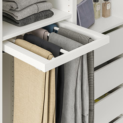 KOMPLEMENT - Pull-out trouser hanger, white, 50x58 cm