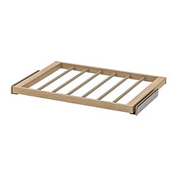 KOMPLEMENT - Gantungan tarik untuk celana, efek kayu oak diwarnai putih, 75x58 cm