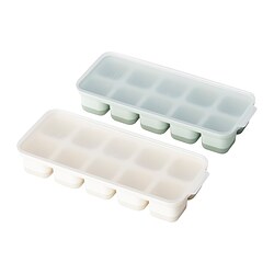 SPJUTROCKA - Ice cube tray with lid, mixed colours