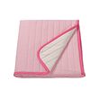 VETEJORDFLY - Bedspread, pink/white, 160x250 cm