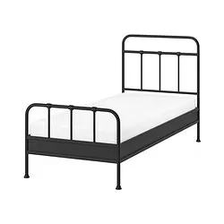 STJÄRNÖ - Bed frame, anthracite/Luröy, 90x200 cm