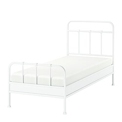 STJÄRNÖ - Bed frame, white/Luröy, 90x200 cm