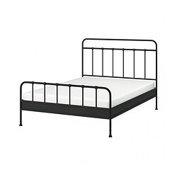 STJÄRNÖ - Bed frame, anthracite/Luröy, 160x200 cm