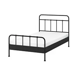 STJÄRNÖ - Bed frame, anthracite/Luröy, 120x200 cm
