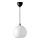 JÄRPLIDEN - lampu gantung, putih kaca/dilapisi nikel, 30 cm | IKEA Indonesia - PE822956_S1