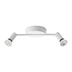 KRUSNATE - Lampu sorot plafon 2 tempat, putih