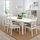 EKEDALEN/LANEBERG - meja dan 4 kursi, putih/putih abu-abu muda, 130/190x80 cm | IKEA Indonesia - PE767218_S1