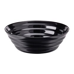 NÄTBARB - Bowl, black, 14 cm